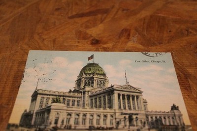 Postcard-X-Post Office, Chicago, Ill.-Divided Back-Posted 1909