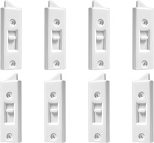 8Pcs Window Latch Locks Replacement, 2 Inch Hole Center Spacing Vinyl