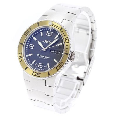Mido Ocean Star 8522 44mm SS Black Dial Automatic Day-Date Watch #C10854