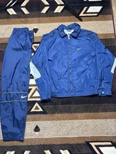 Vintage 90s Nike Windbreaker Track Suit Set Pants Size Medium Jacket Size Large