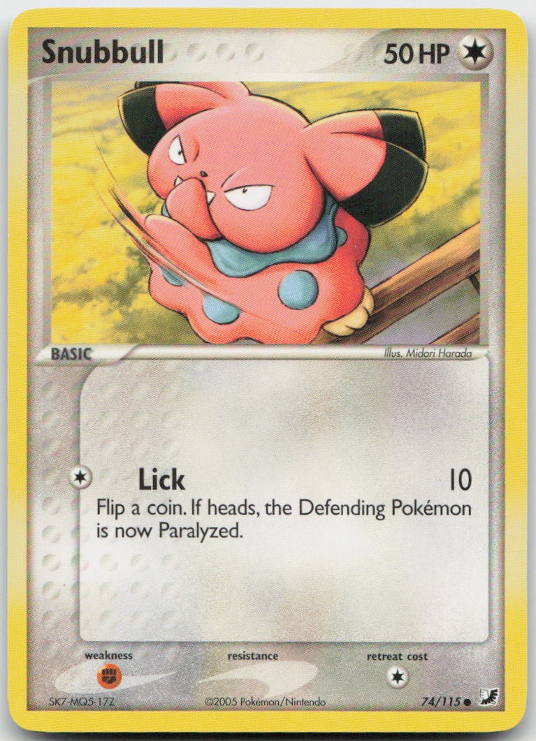 Snubbull 74/115 Common Unseen Forces Pokemon MP