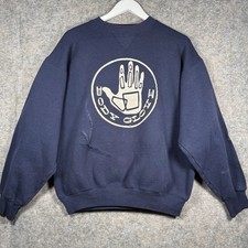 Vintage 90s Body Glove Surfing Beach Blue Graphic Sweatshirt Mens Size L 22x26