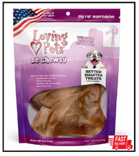 Be Chewsy Pig Ear Alternative Dog Treats 5.5Oz Made In Usa Low Fat Edible Chew
