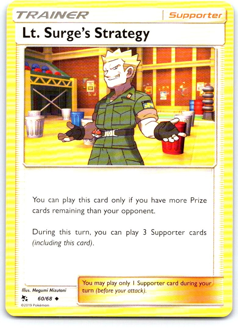 Lt. Surge's Strategy 60/68 Uncommon Hidden Fates Pokemon Near Mint