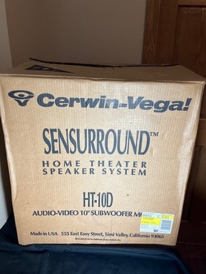 Cerwin-Vega HT-10D 10'' Subwoofer Sensurround Home Theater Speaker NEW Open Box