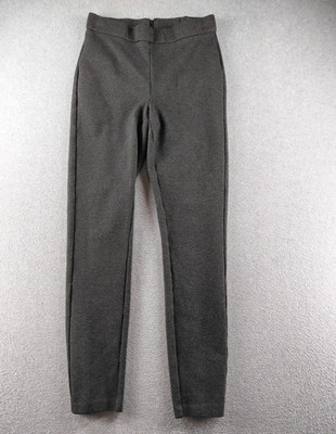 J. Crew Women's Pants Size S Dark Gray Pixie Back Zip Straight Leg Stretch 27''