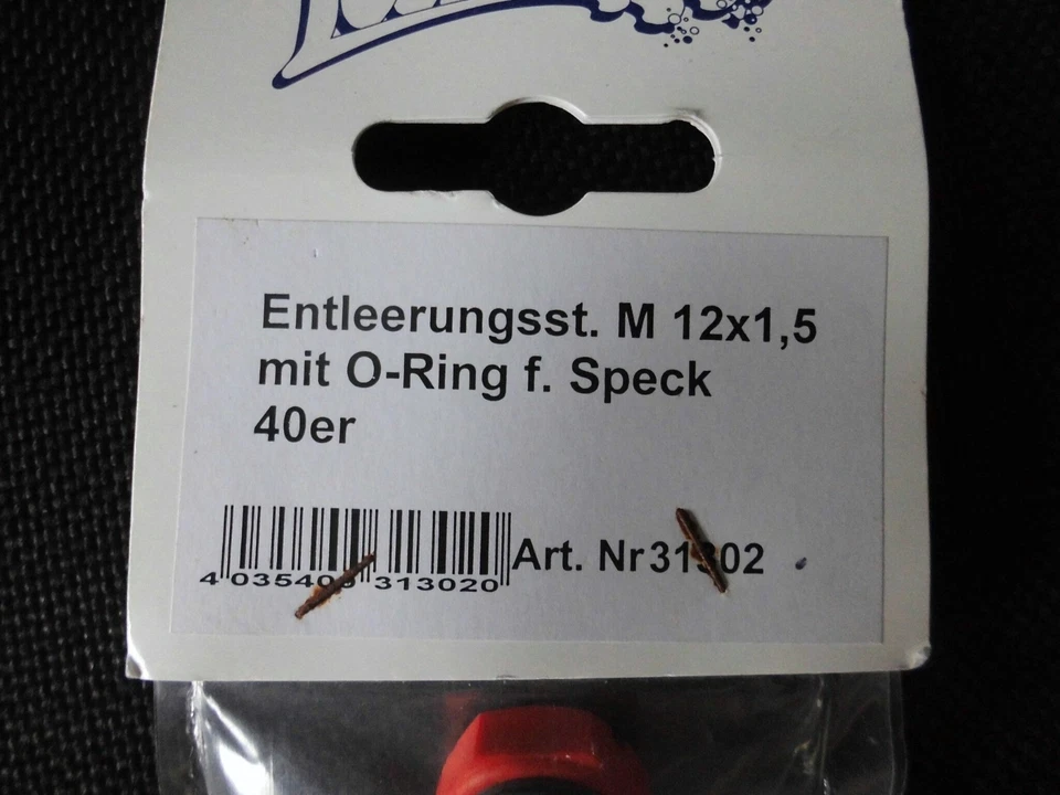 Entleerungsstopfen M 12x1,5 mit O-Ring für Speck 40er Art Nr. 31302 - Bild 4 von 4