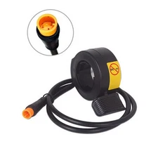 Thumb Throttle Accelerator 3PIN Finger Speed Control Assembly for Ebike Black