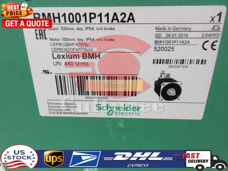 SND Electric Lexium BMH1001P11A2A Servo Motor 100mm, key, IP54 w/o Brake