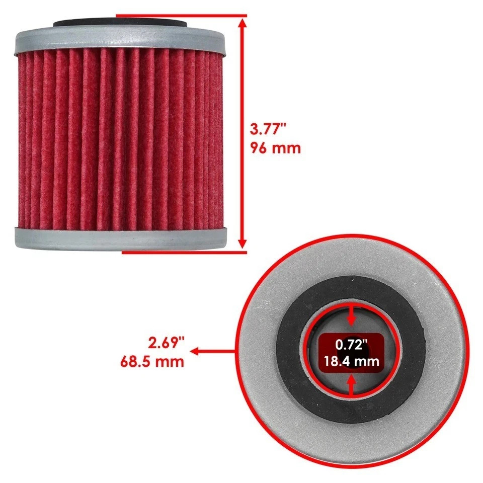 Масляный фильтр для Husqvarna Te410E Te250 Te510 Centennial Te450 1998-2007 упаковка 3 шт. - Изображение 2 из 4