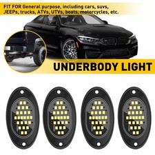 4x Led White Under Car Underglow Underbody Neon System Light Kit Lamp Waterproof 4x Led White Under Car Underglow Underbody Neon System Light Kit Lamp Waterproof