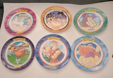 Lot de 6 assiettes vintage McDonald's Hercules 1997 RARE Pégase erreur d'impression inversée