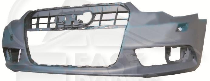 Pare-choc avant Audi A6 4G2 berline 2011-2014 bouclier apprêté avec lave-phare