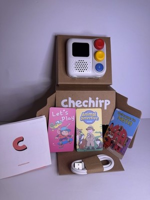 Chechirp Box Kids Audio Player - Interactive Voice-Led Stories - Brand New 4-12y