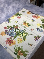 Tela Mod Art Vintage Floral 1 Panel Muestra 34W X 28L Años 70