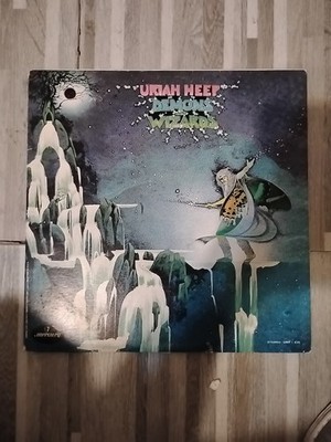 URIAH HEEP DEMONS AND WIZARDS 1972 press Mercury VARIANT COMPLETE UNIPAK INNER