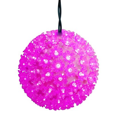 Starlight Sphere Lights 7.5'', UL Certified and Commercial Grade 100 LED Pink ...