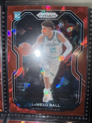 LaMELO BALL RC 2020-21 PANINI PRIZME RED CRACKED ICE PRIZM ROOKIE 