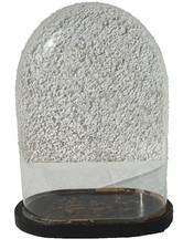 Ancien globe de mariée ovale verre bombé époque Napoléon III