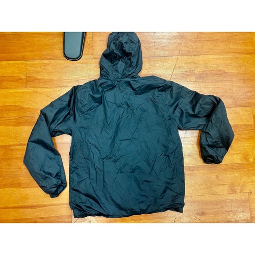Volcom Windbreaker Jacket Lightweight Full Zip Hooded Black XL - Picture 2 of 5