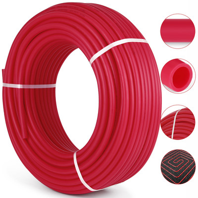 Uimoso 3/4'' x 500ft PEX Tubing Oxygen Barrier O2 EVOH Red Floor Radiant Heat