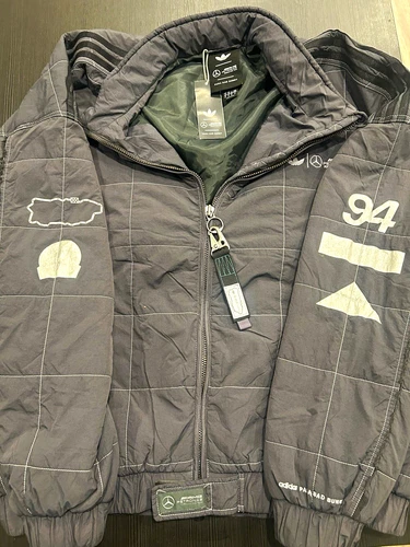 adidas Mercedes AMG Petronas Para Bad Bunny Quilted Bomber Full Zip XL - product listing photo