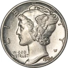 1934-P Mercury Dime - Split Bands
