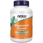 Magnesium Citrate 200mg 100 Tablets Metabolism Now Foods