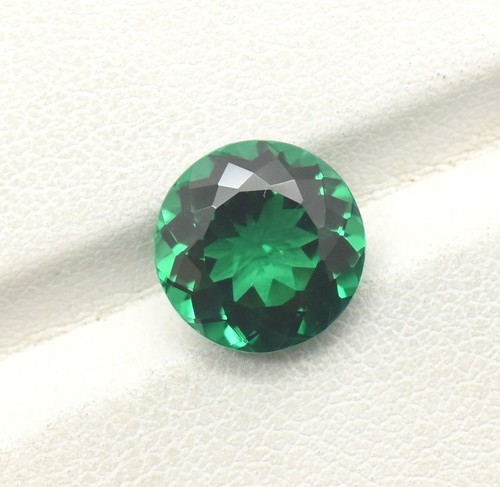 Lab Zambian Emerald Round Diamond Cut 6 mm 8 mm 10 mm 12 mm Loose Gemstones - Picture 4 of 6