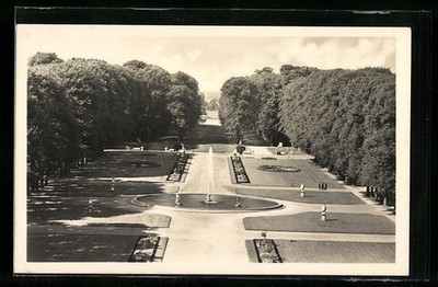 Postcard of Schwetzingen, palace gardens laid out by Elector Karl Theodor