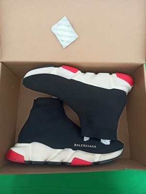 Balenciaga Sneaker Speed Trainer schwarz/rot Gr.42 (9)