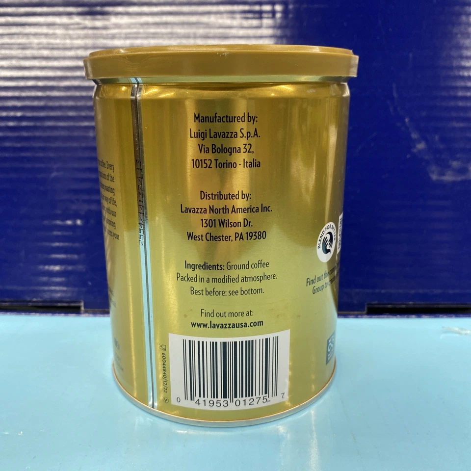 Café molido tostado LavAzza Qualita Oro - 8,8 OZ tostado medio - caducidad: 09-26+ Foto 3 de 4