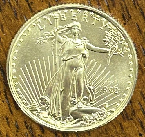 1992 $10 American Gold Eagle Brilliant Uncirculated 1/4 Oz Low Mintage Key Date