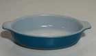 PYREX 10oz HORIZON BLUE PIXIE Corning 700 Au Gratin Souffle Dish Baker