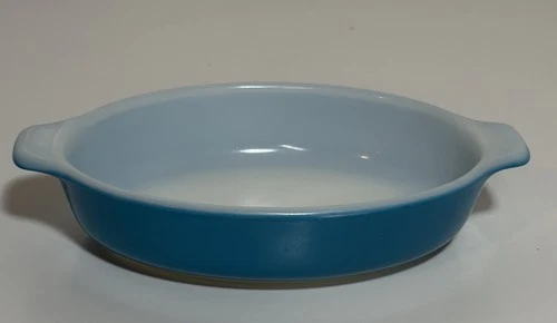 PYREX 10oz HORIZON BLUE PIXIE Corning 700 Au Gratin Souffle Dish Baker