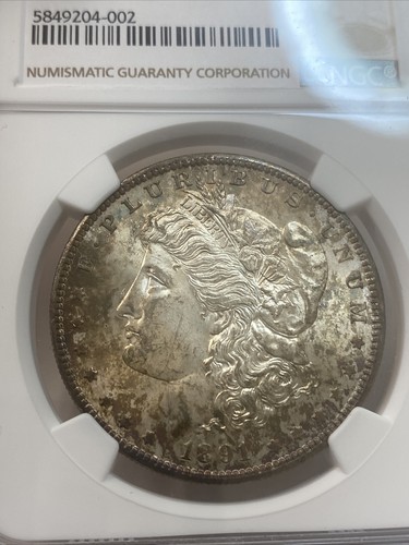 1891 s morgan silver dollar NGC MS63 redfield hoard - Picture 10 of 11