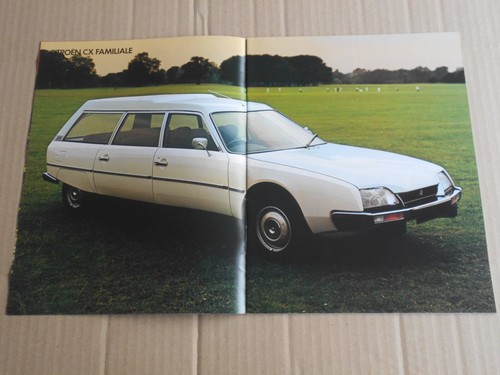 Citroen CX Safari & Familiale Original colour sales brochure - Picture 3 of 8