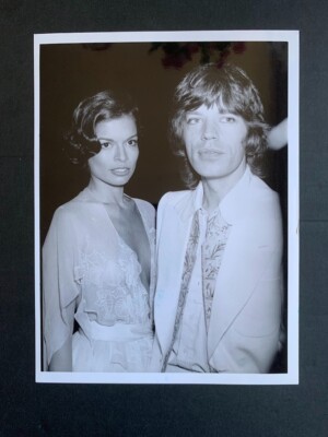 MICK JAGGER BIANCA seltenes VINTAGE Original Pressefoto
