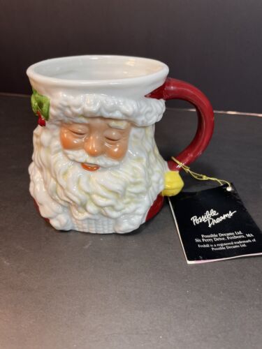 Dept 56 Possible Dreams 1991 Santa Claus Father Christmas Mug Department 56 New