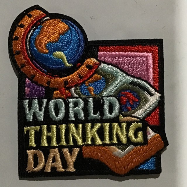 Girl Scouts WORLD THINKING DAY Fun Patch Badge eBay