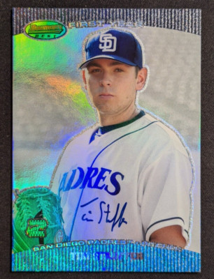 2004 Bowman's Best - First Year Autographs #BB-TJS Tim Stauffer (AU, RC)