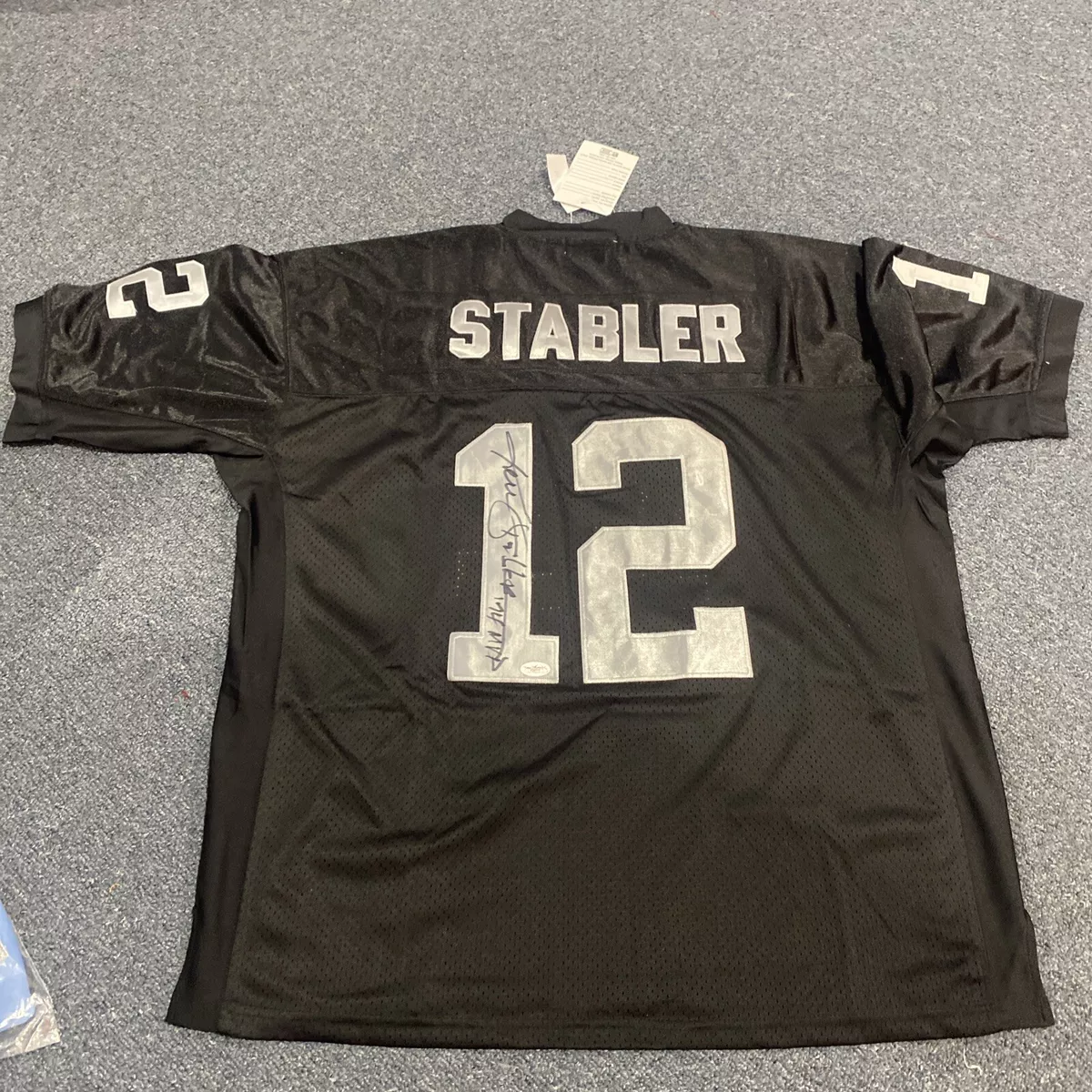 Ken stabler autographed jersey sales