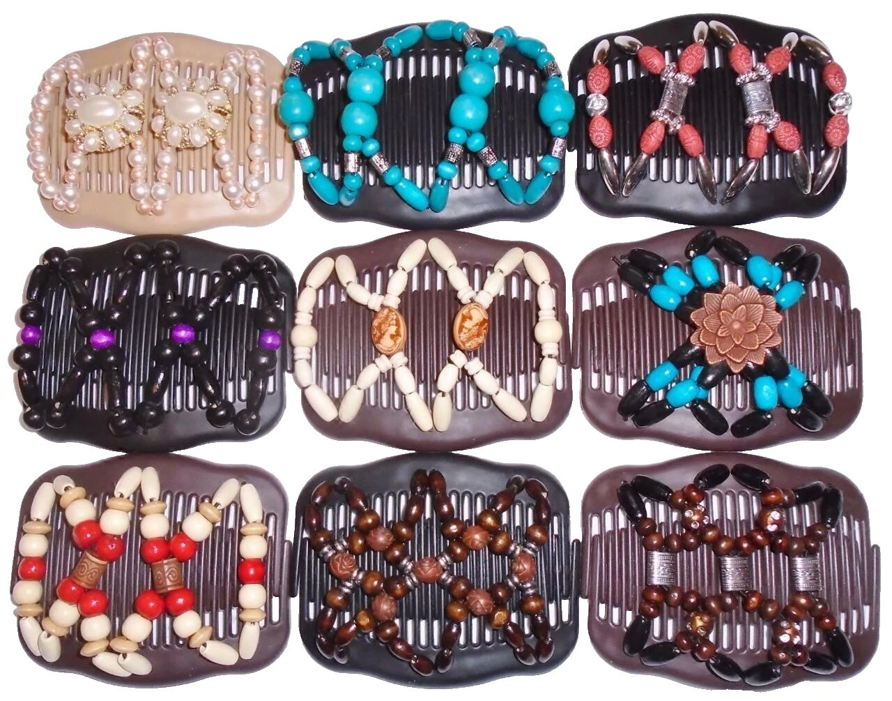 Clips de cabello de mariposa de acrílico para mujer