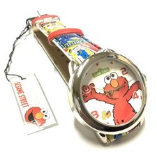Retro Sesame Street Analog Watch Elmo Big Bird 2005  6507
