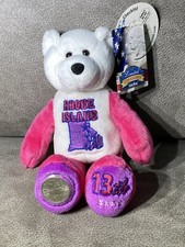 Rhode Island State Bear  Quarter 13th Limited Treasures Coin Plush Beanie