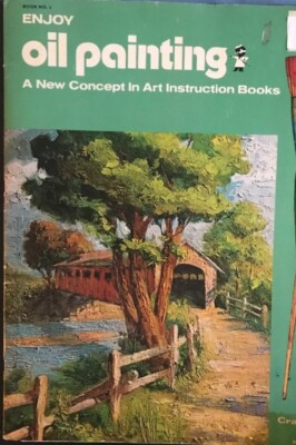 #ad Oil Painting A New Concept in Art Instruction Books Vintage 1970s Craftint Vtg $16.00