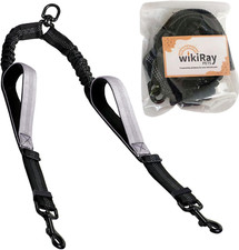 Wikiray Heavy Duty Double Dog Leash Coupler with Comfortable Handle Pads Dog Lea