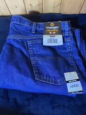 NWT 85 Wrangler CAT2 2112 Work Flame Resist Relaxed Jeans 42x30 FR3W050.