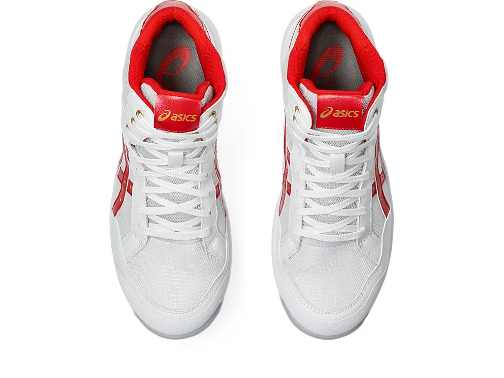 【新品】asics WINJOB CP218 ASICS WINJOB CP218 1273A091 100 White Classic Red 3E Safety