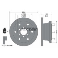 Textar 2X Bremsscheibe Vorne Ø290 Mm Voll FüR Iveco Daily III
